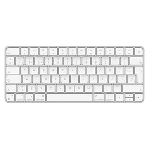 Apple Magic keyboard USB + Bluetooth Spanish Aluminium, White