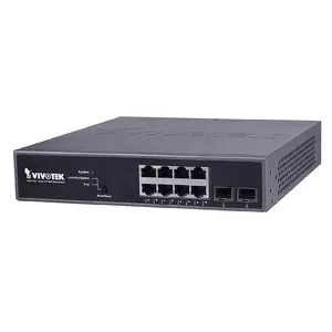 VIVOTEK AW-GEV-104B-130 network switch Managed Gigabit Ethernet (10/100/1000) Power over Ethernet (PoE) 1U Black