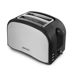 Brock Electronics BT 1003 SS tosteris 6 2 šķēle (-s) 800 W Melns, Nerūsējošs tērauds