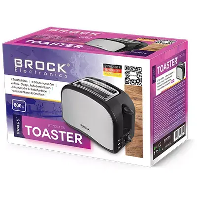 Toaster BROCK BT 1003 SS — 2-slice, 800 W Photo 2