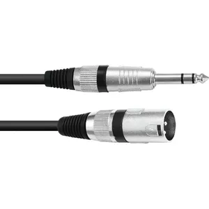 XLR to 6.3mm Adapter Cable Omnitronic 30225195 — 1x XLR Male to 1x 6.3mm Jack