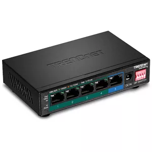 Trendnet TPE-TG51G tīkla pārslēgs Gigabit Ethernet (10/100/1000) Power over Ethernet (PoE) Melns