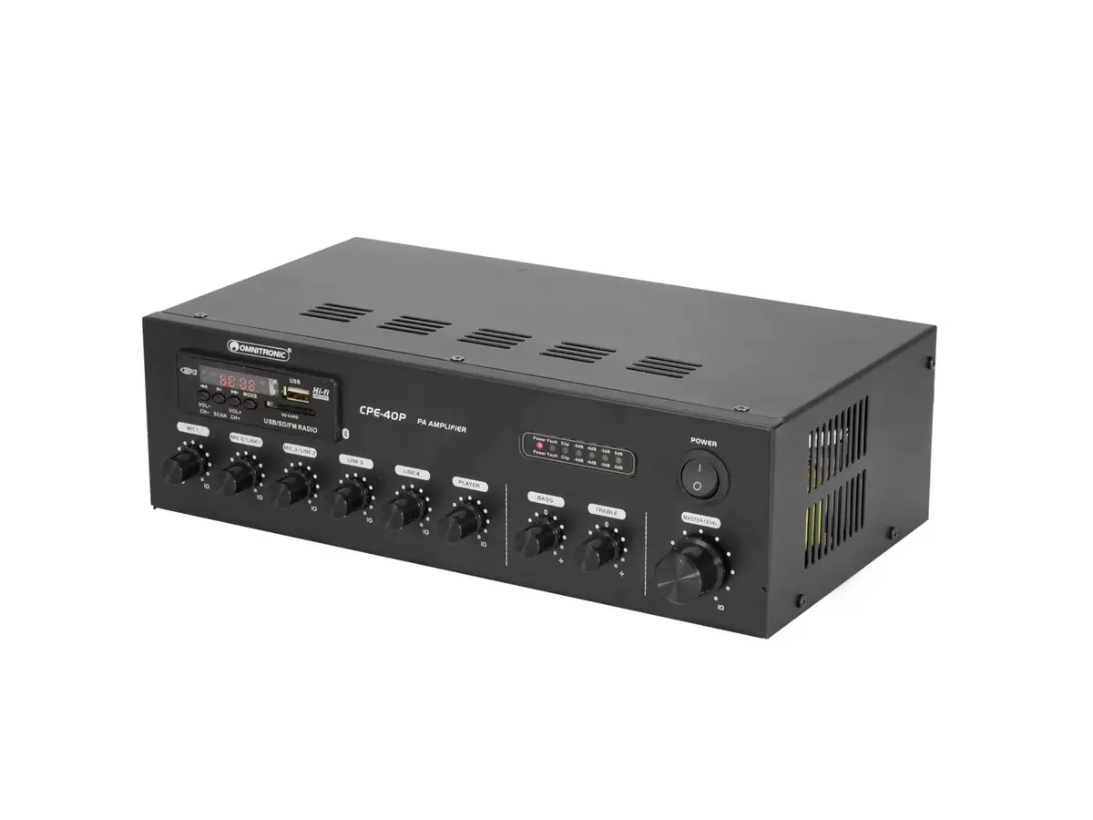 Audio pastiprinātājs Omnitronic 80709605 Photo 2