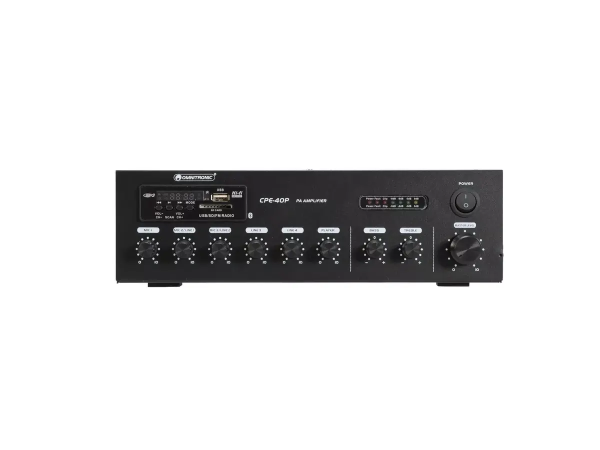Audio pastiprinātājs Omnitronic 80709605 Photo 3