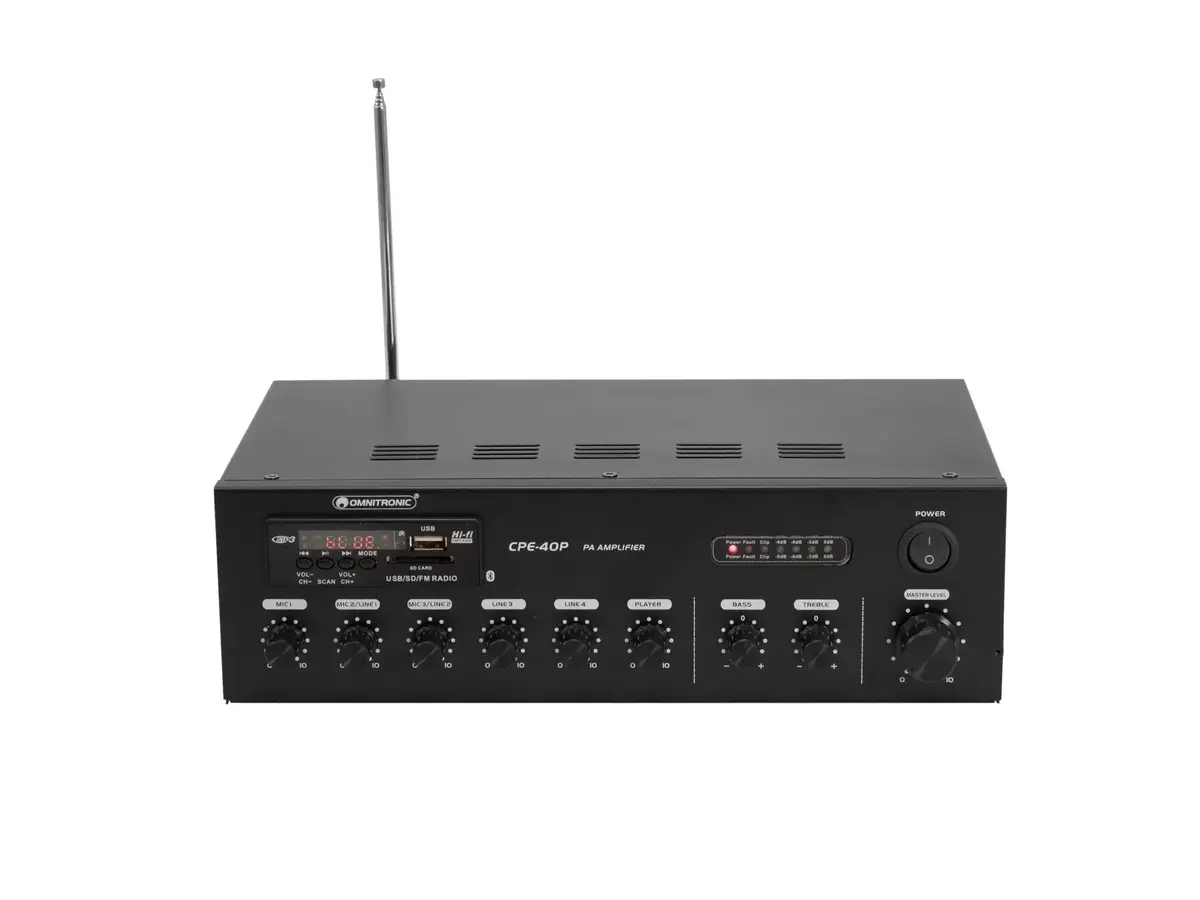 Audio pastiprinātājs Omnitronic 80709605 Photo 4