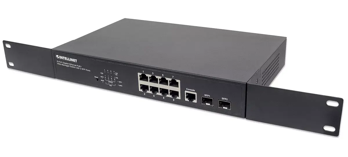 Pārvaldāms slēdzis Intellinet 8-portu Gigabit Ethernet PoE+ Photo 6