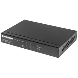 Intellinet 5-Port Gigabit PoE+ Switch with SFP Combo, 4 x PSE Ports, 80W, Desktop