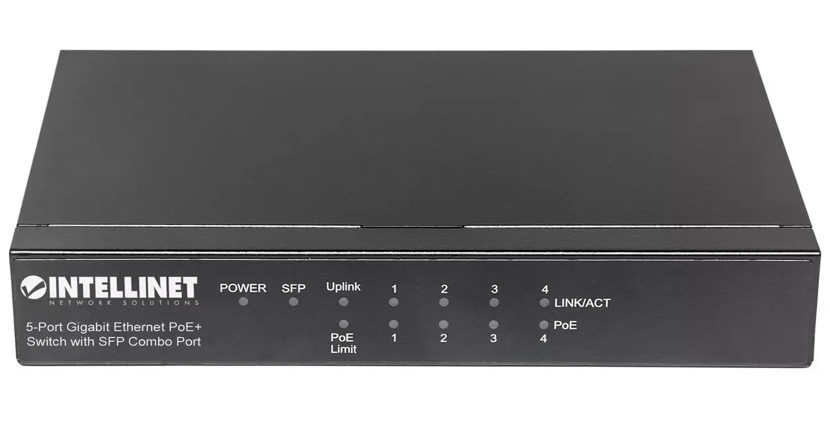 Intellinet 5-Port Gigabit PoE+ Switch with SFP Combo Photo 3