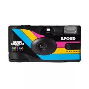 Ilford Ilfocolor Rapid Retro Kompaktā filmu kamera 35 mm Melns, Zils, Rozā, Dzeltens