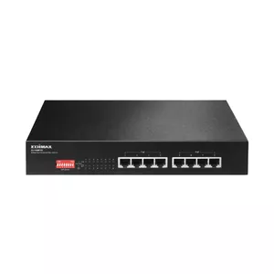 Edimax ES-1008P V2 tīkla pārslēgs Fast Ethernet (10/100) Power over Ethernet (PoE) Melns