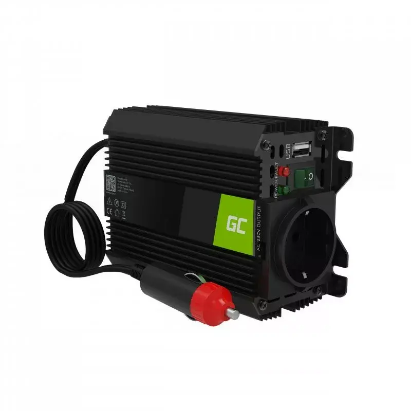 Инвертор Green Cell INV150.12/GC06 12В→230В 150Вт Photo 1