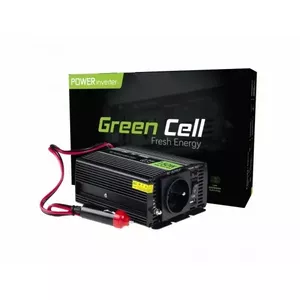 150W 12V DC/AC uz 230V pārveidotājs - auto invertors GreenCell ar USB