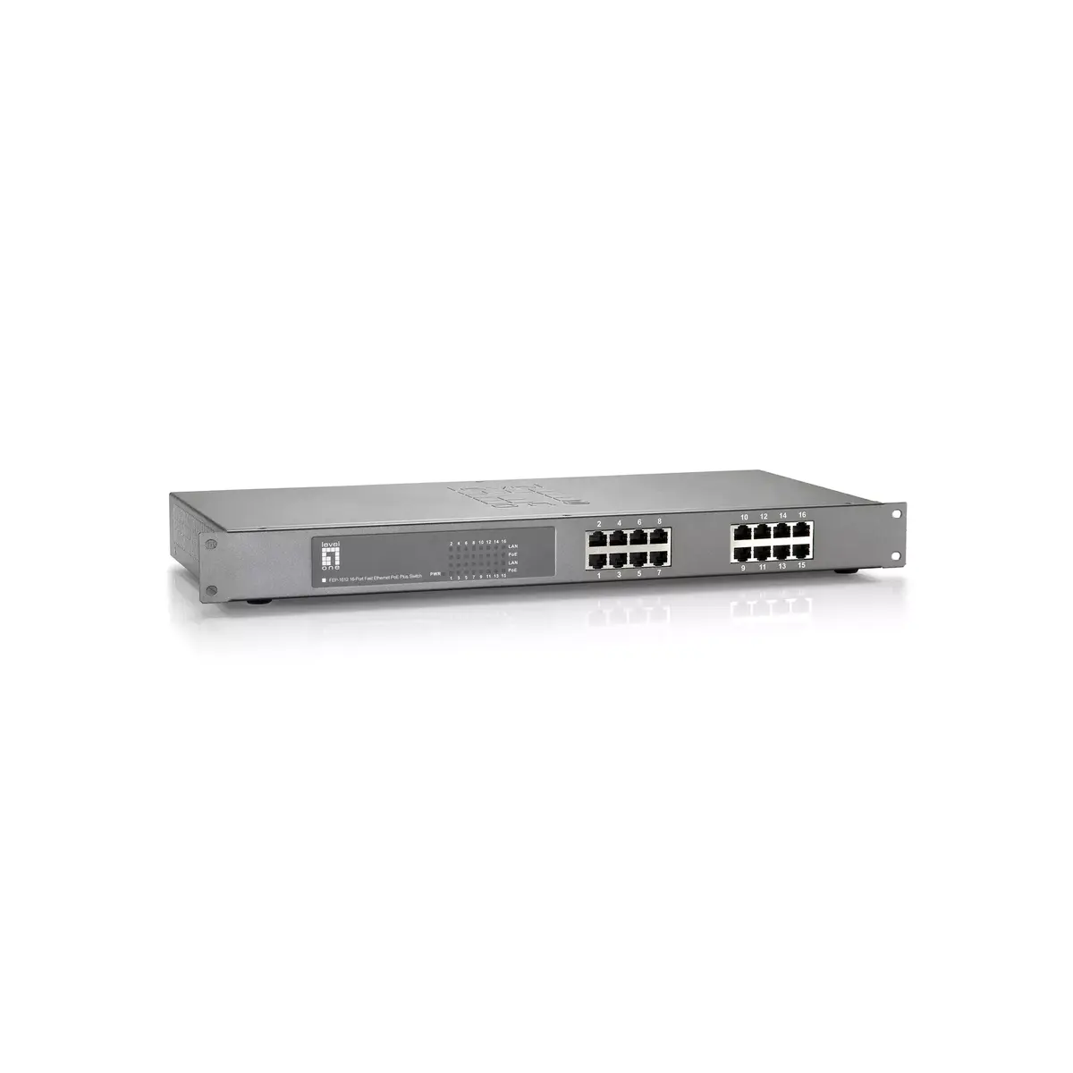 16-portu Fast Ethernet PoE slēdzis LevelOne FEP-1612W120 Photo 2