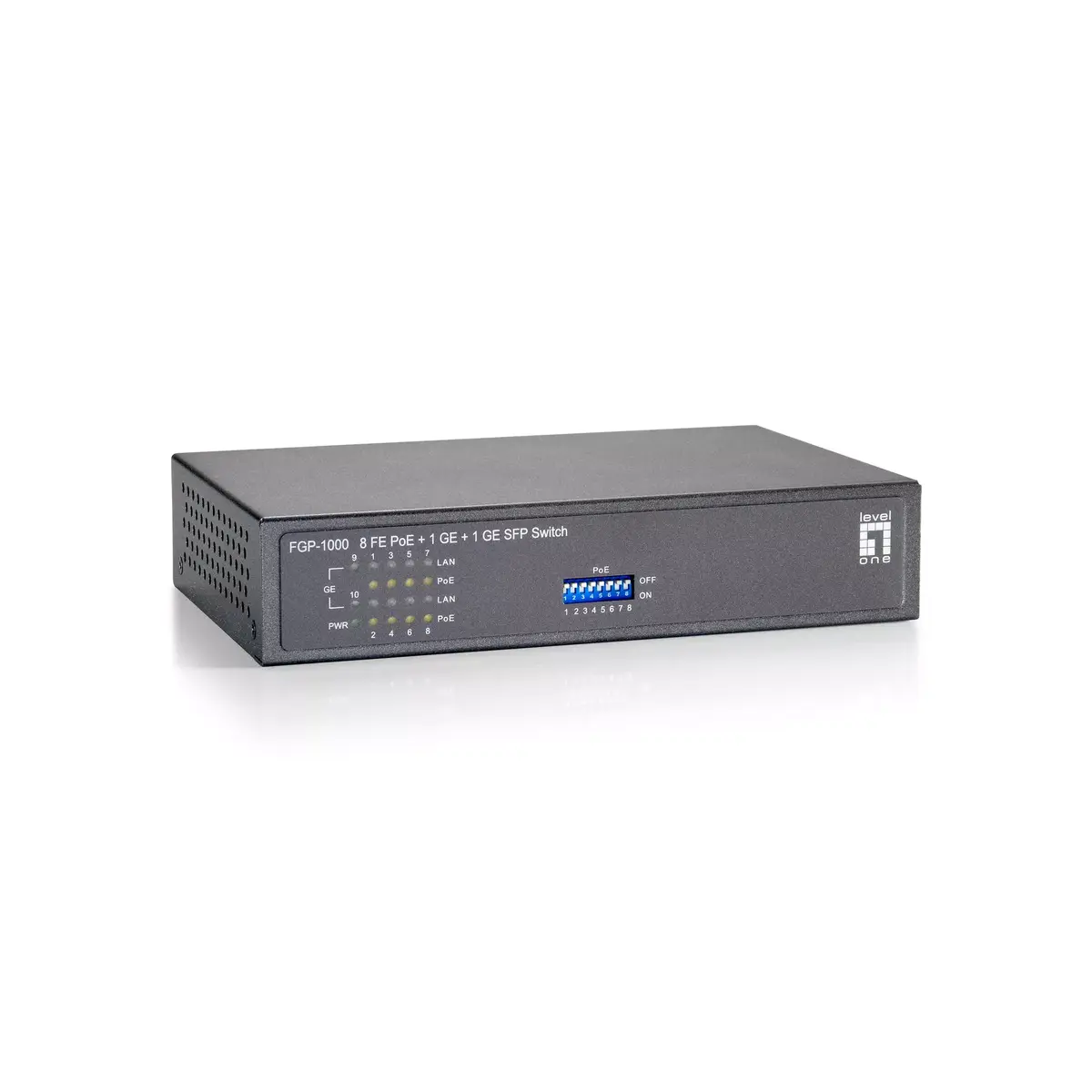 10-portu Fast Ethernet PoE slēdzis LevelOne FGP-1000W90 Photo 2