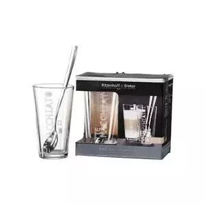 Glass Latte Macchiato Cup Ritzenhoff & Breker Lena — Dishwasher Safe, 1 Piece