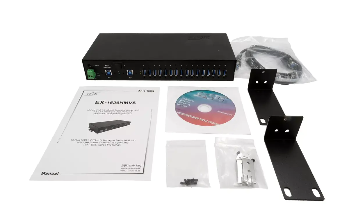 Интерфейсный хаб USB 3.2 Gen 1 Exsys EX-1526HMVS Photo 2
