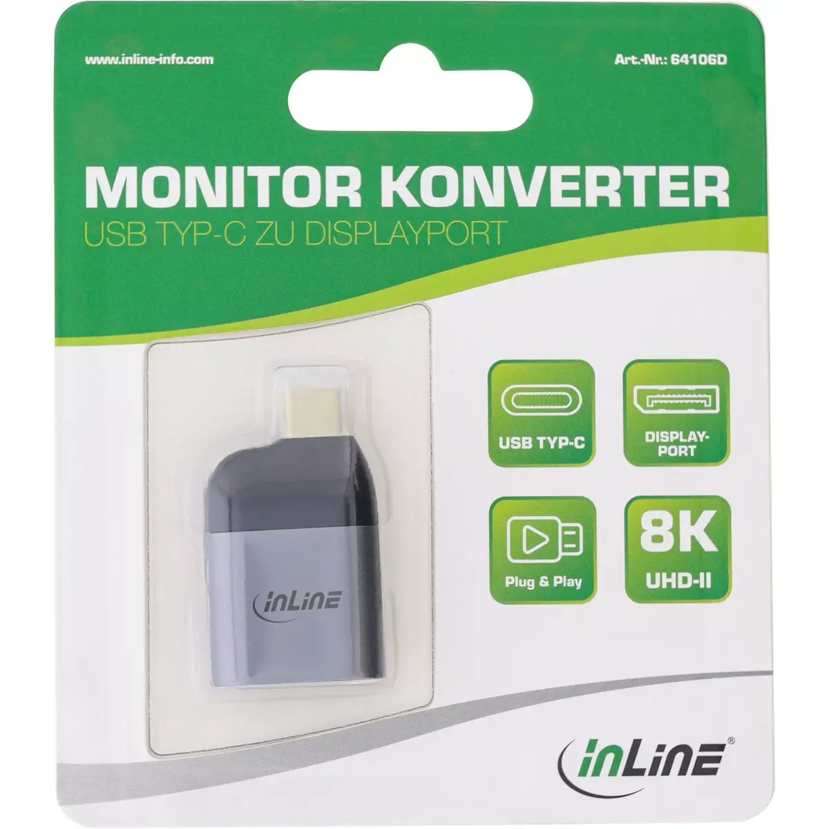 USB displeja konvertors InLine 64106D Photo 3