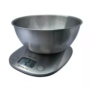 Electronic kitchen scale ESPERANZA LYCHEE — 5 kg capacity, 1 g accuracy, stainless steel bowl 21 L
