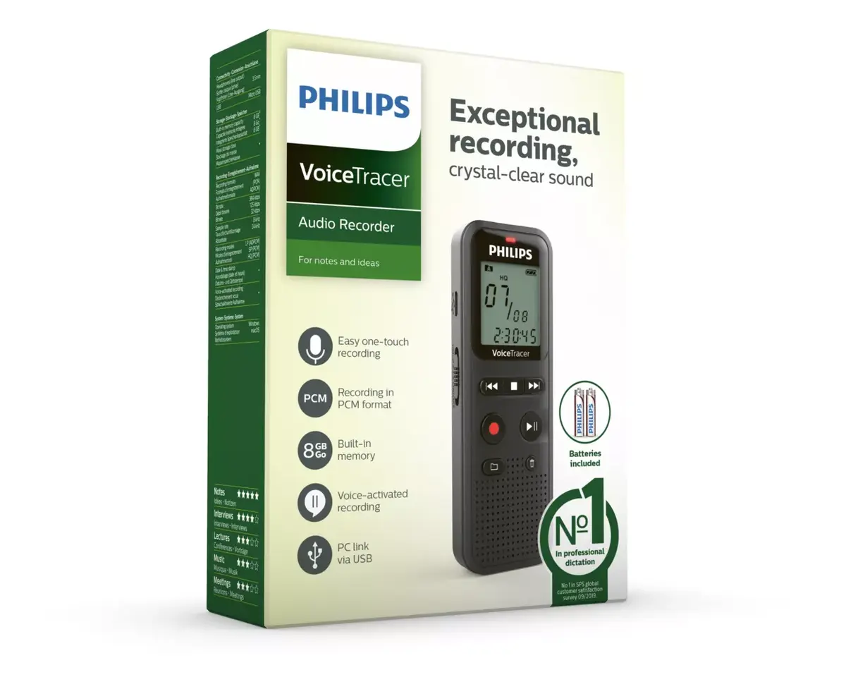 Рекордер Philips VoiceTracer DVT1160 Photo 4