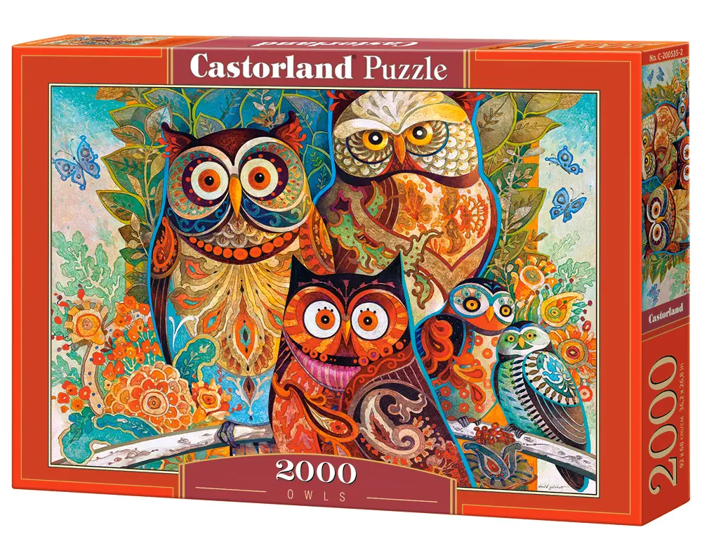 Castorland Puzle Owls 2000 gabali Mākslas