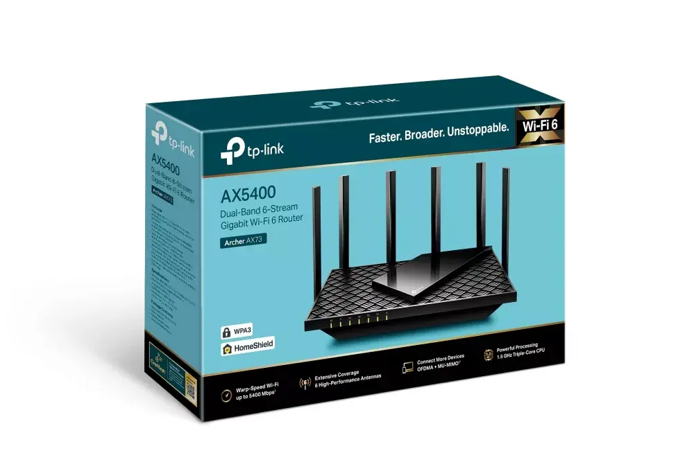 TP‑LINK Archer AX72 portatīvais Wi‑Fi 6 maršrutētājs Photo 4