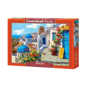Пазл Castorland Spring in Santorini 2000 дет. — 2000 элементов, жанр: искусство, ширина 920 мм