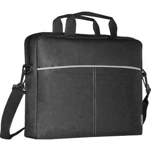 Laptop bag DEFENDER Lite 39.6 cm (15.6") Black/Grey, polyester, zipper, handle, removable shoulder strap