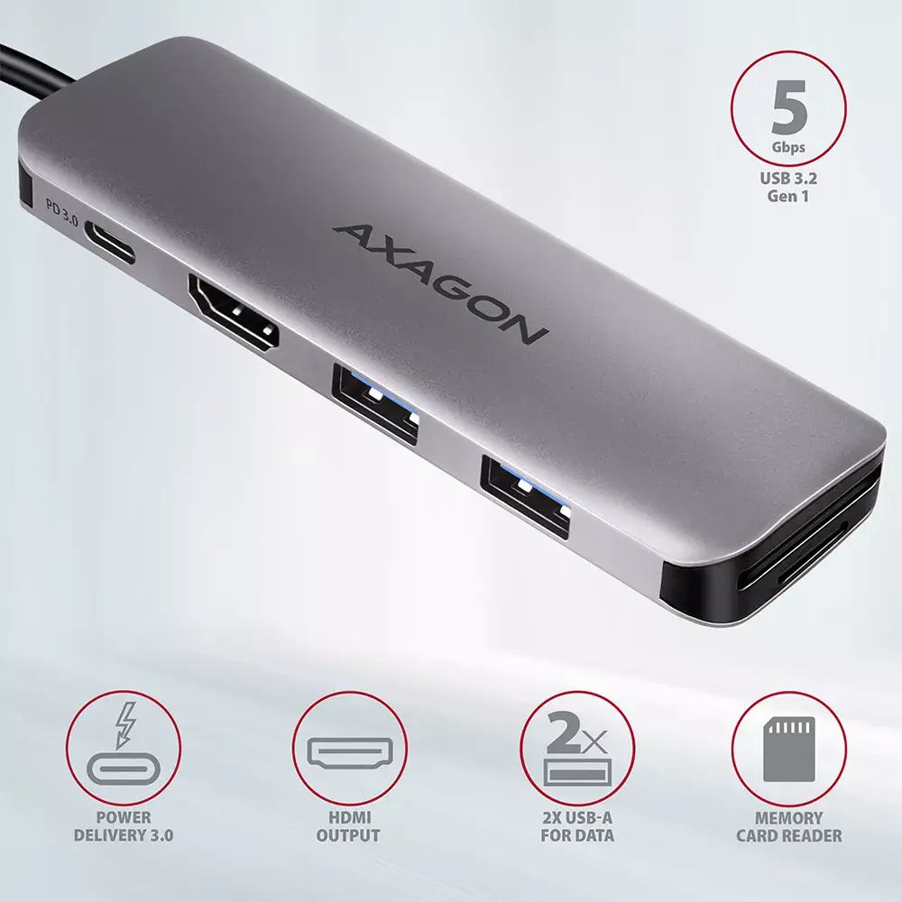 Док-станция для ноутбука Axagon HMC-5 Photo 2