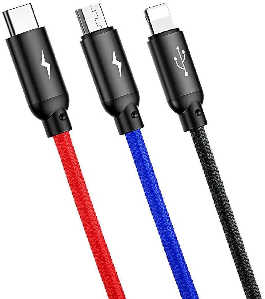 Baseus CAMLT-ASY01 USB A to USB C/Micro USB/Lightning cable Photo 3