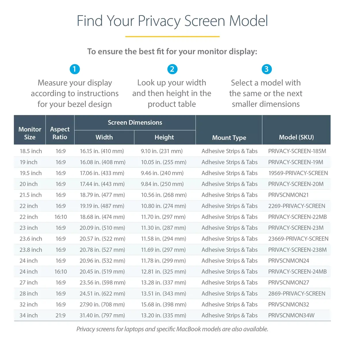Privātuma ekrāna filtrs StarTech.com PRIVACY-SCREEN-24MB Photo 12
