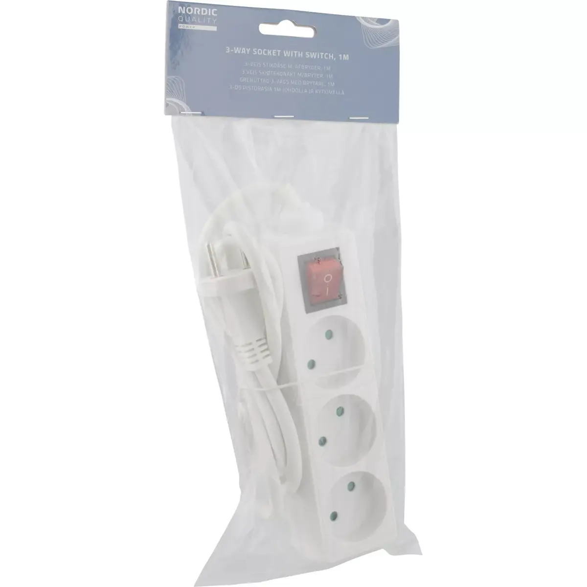 DELTACO 3-way socket 322105 with switch Photo 2