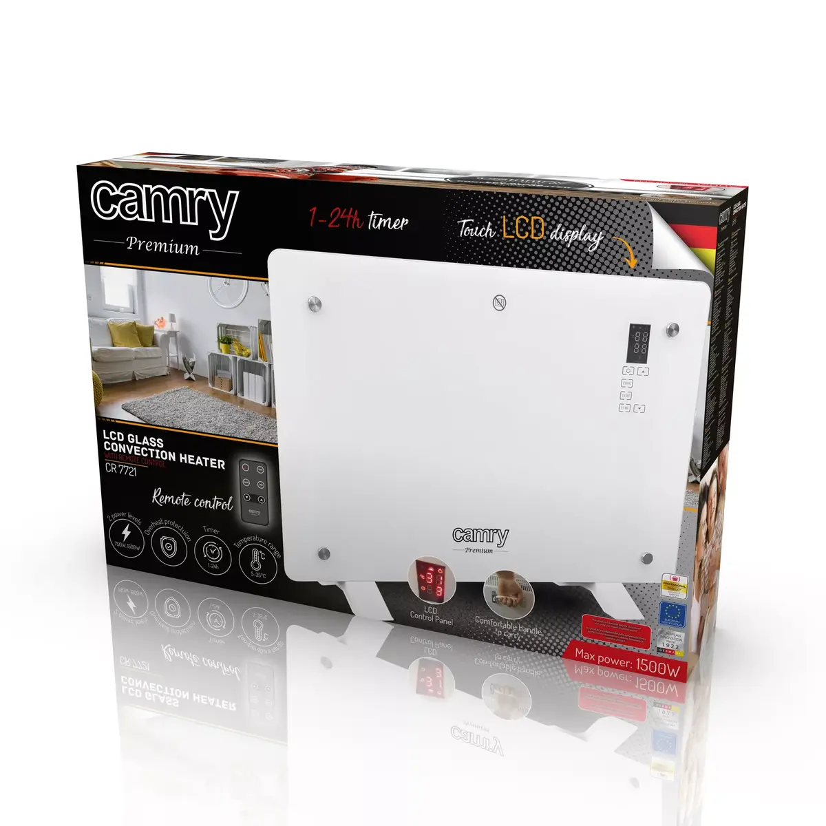 Convector electric heater Camry Premium CR 7721 Photo 7