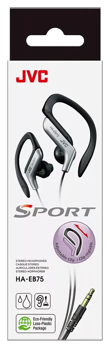 Наушники JVC HA-EB75 Sports Wired Silver Photo 2