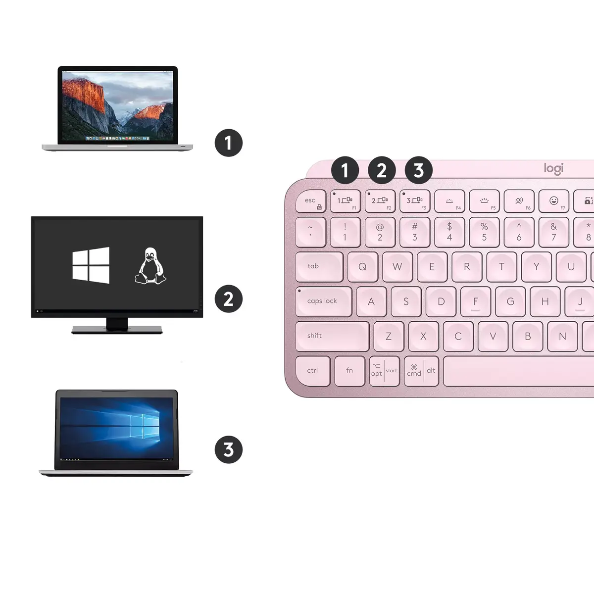 Klavietes Logitech MX Keys Mini Photo 16
