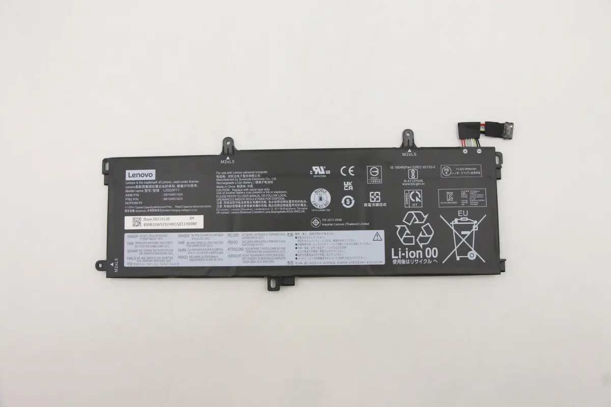 Iekšējā litija‑jonu baterija Lenovo 57Wh 5B10W51823