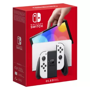 Nintendo Switch OLED portatīvā spēļu konsole 17,8 cm (7") 64 GB Skārienjūtīgais ekrāns Wi-Fi Balts