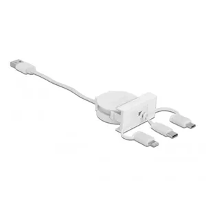 Кабель DeLOCK Easy 45 Module USB 2.0 3 в 1 выдвижной 0.5м