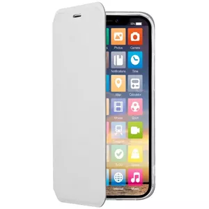 Wallet case Screenor Clever GALAXY A12 16.5 cm (6.5") White