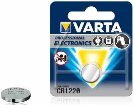 Monētas akumulators Varta CR1220 litija 3V