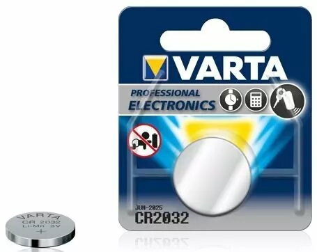 Monētas tipa akumulators Varta CR2032 litija