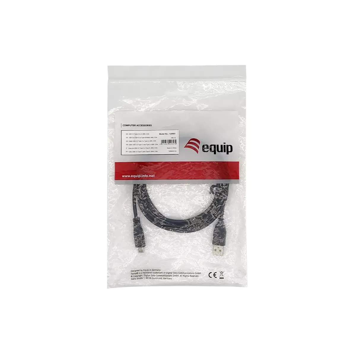 USB 2.0 Type-C uz A kabelis Equip 128886 Photo 3