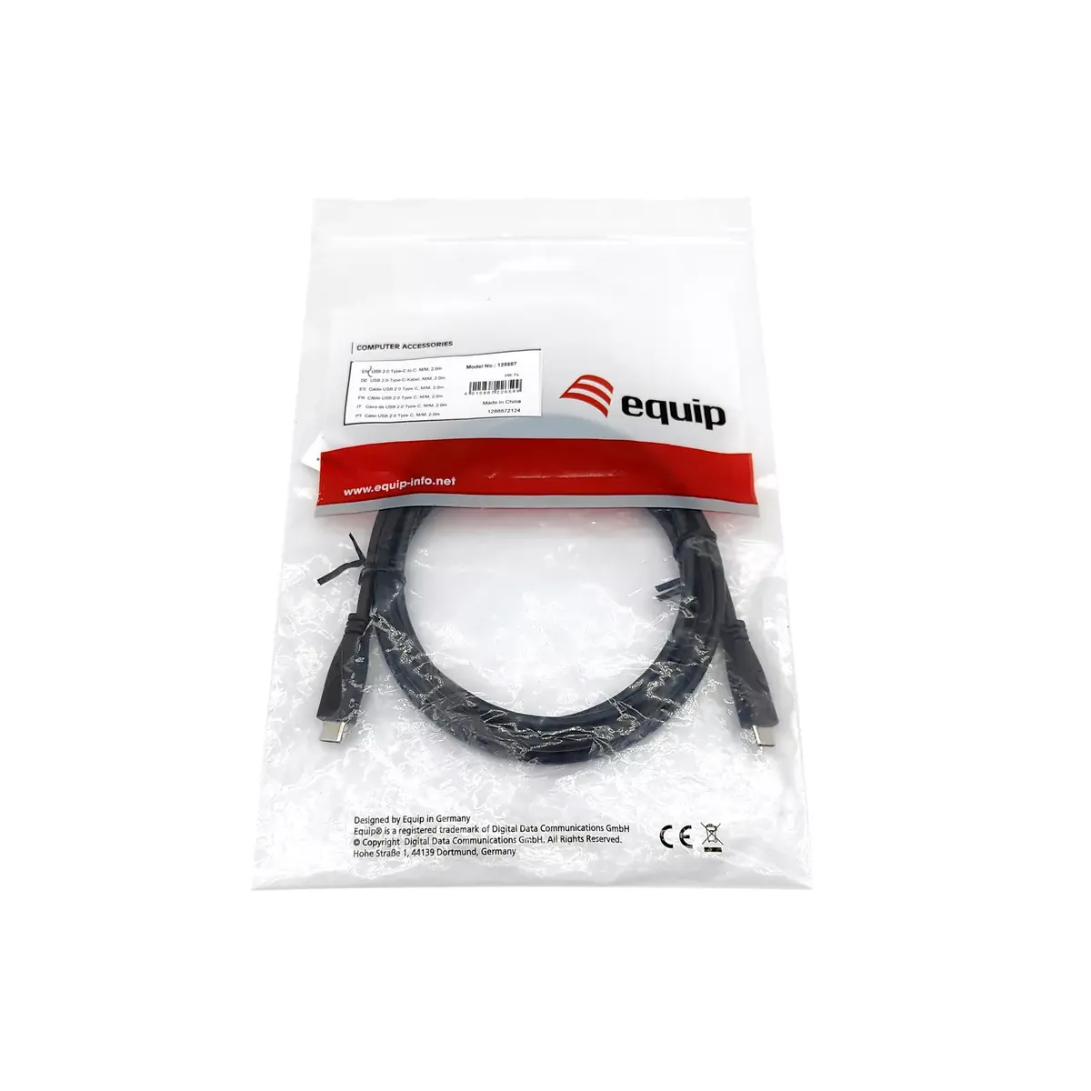 USB 2.0 Type-C to C Cable Equip 128887 Photo 3