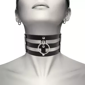 COQUETTE CHIC DESIRE - FETISH STYLE VEGAN LEATHER CHOKER