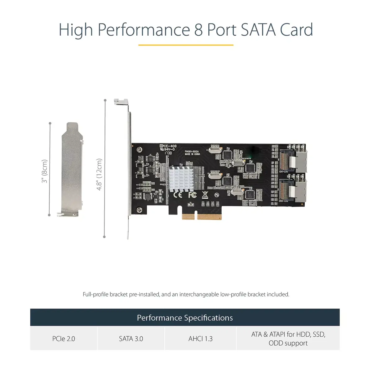 SATA PCIe Карта StarTech.com 8 Port SATA PCIe Card Photo 11