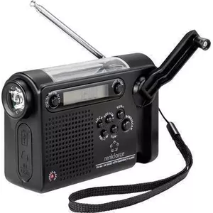 Portable radio Renkforce RF-CR-200 — rechargeable, solar and hand-crank power