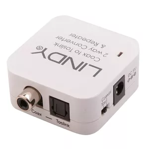 Lindy 70411 гендерный адаптер Toslink RCA Белый