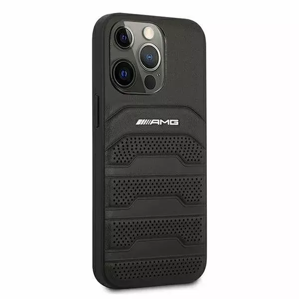 Кожаная задняя накладка Mercedes-AMG AMHCP13LGSEBK iPhone 13 Pro Photo 2