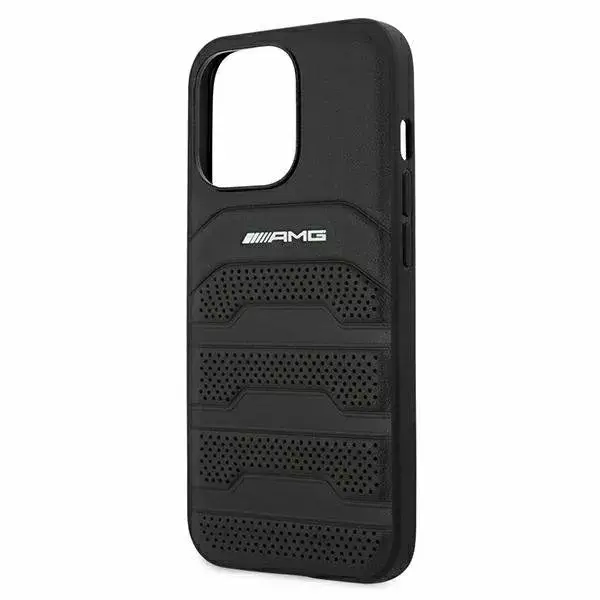 Кожаная задняя накладка Mercedes-AMG AMHCP13LGSEBK iPhone 13 Pro Photo 4