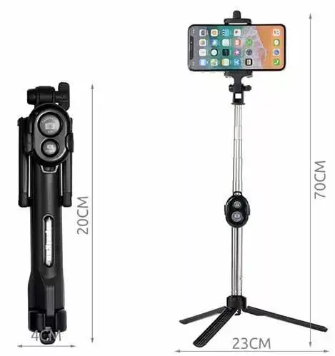 Tripod Selfie Stick RoGer RO-SELF-TRI-BK Photo 5