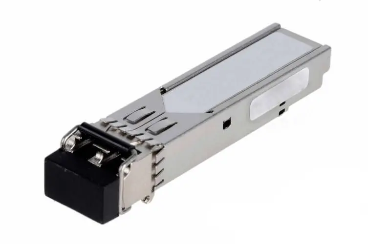 MicroOptics SFP optiskā tīkla raiduztvērēja modulis